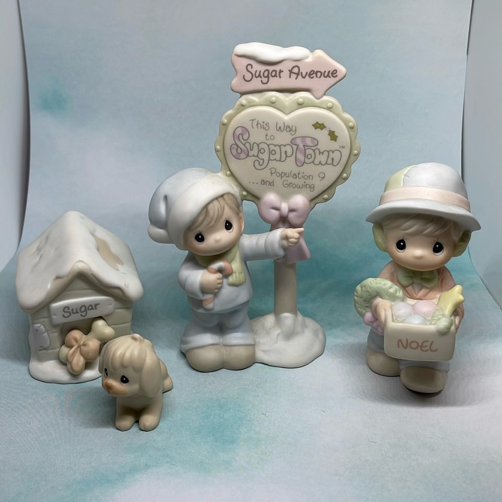 Vintage Precious Moments Sugar Town Limited Edition Collection of 3 Figurines - Picture 2 of 12